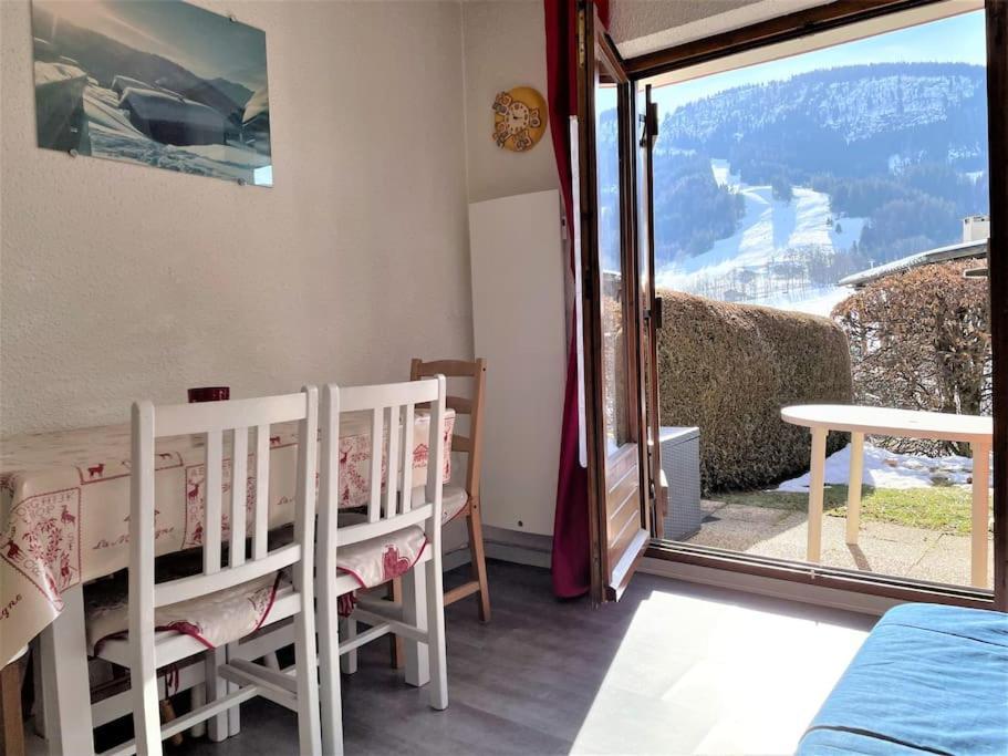 Charmant Studio + Jardin Vue Pistes Et Local Velo Praz-sur-Arly Exterior photo